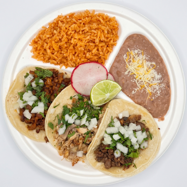3 Tacos Plate.